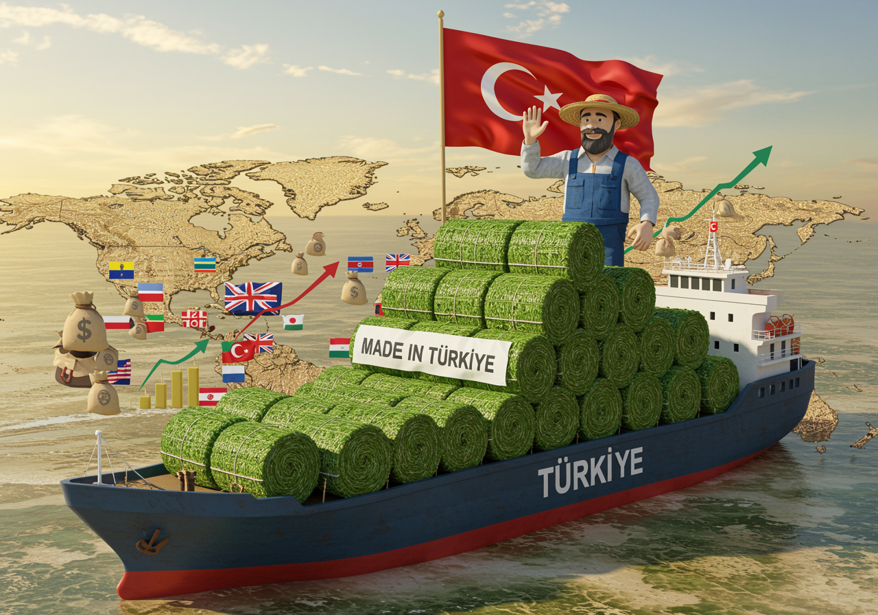Türkiye Yem Bitkileri İhracatında Rekor Kırdı: 87 Ülkeye 450 Milyon Dolarlık Satış